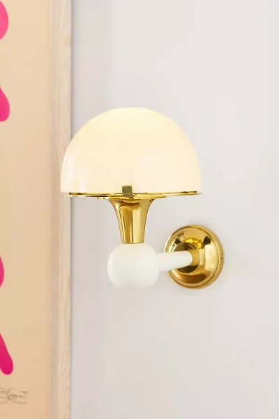 Merve Kahraman Design Merve Kahraman Cabinet Of Curiosities Mushroom Glass Sconce Wall Light