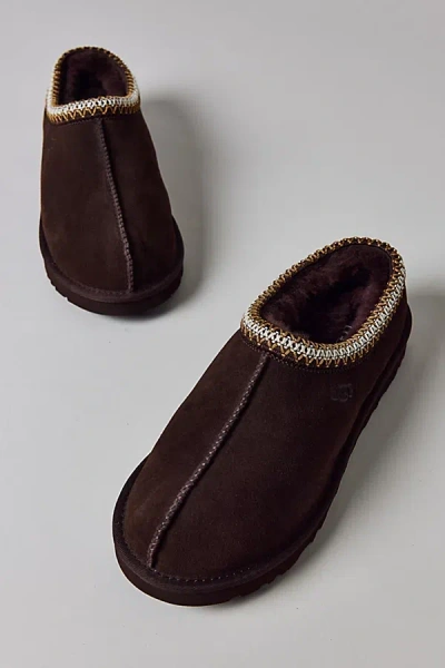 Ugg Tasman Cocoa-coloured Eather Slip-ons In Brown