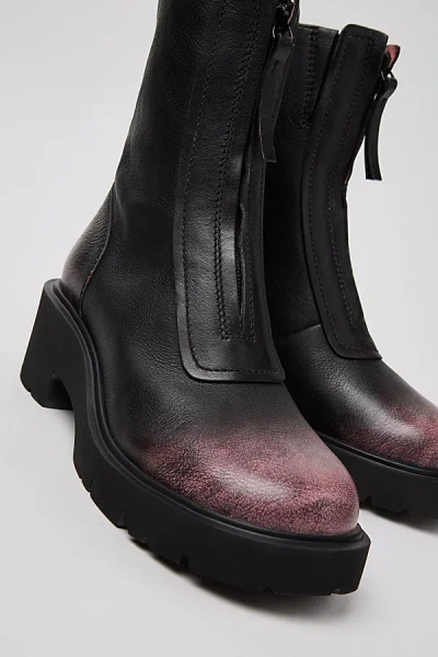 Camper 54mm Milah Zip-front Platform Ankle Boots In Multi