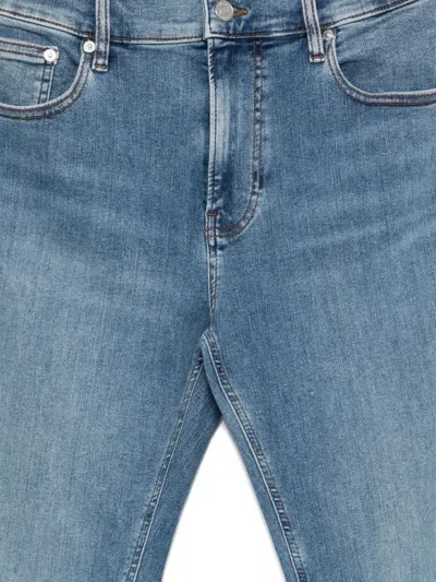 Frame The Straight Stonewashed Jeans In Blue