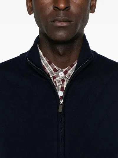 Eric Bompard Zip-fastening Vest In Blue