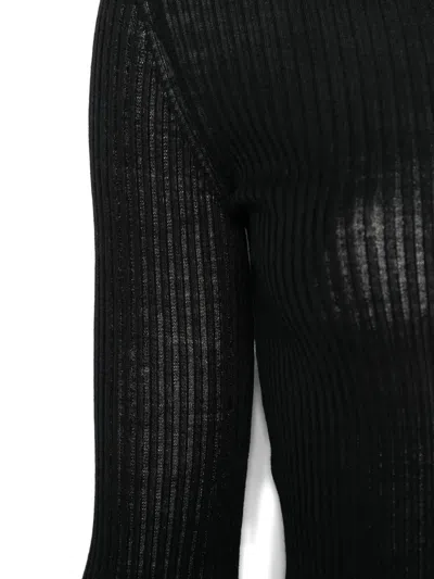 Mrz Wool Crewneck Sweater In Black