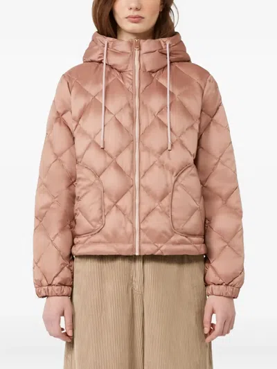 Weekend Max Mara Eris Quilted Jacket Rose In Pink