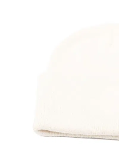 Fiorucci Logo-embroidered Beanie Hat In White