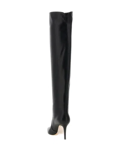 Gianvito Rossi 85mm Hansen Cuissard Pointed-toe Boots In Black