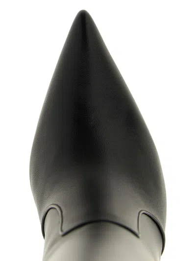 Gianvito Rossi 85mm Hansen Cuissard Pointed-toe Boots In Black