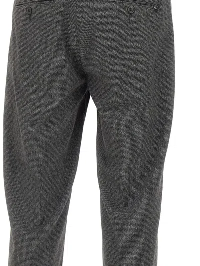 Re-hash Mucha Textured Cuffed Trousers In Gray