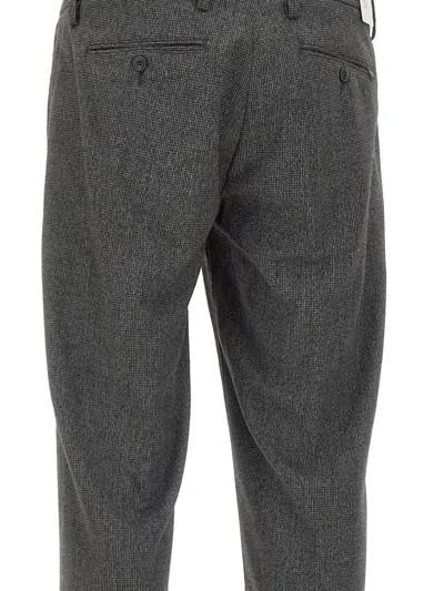 Re-hash Mucha Textured Cuffed Trousers In Gray