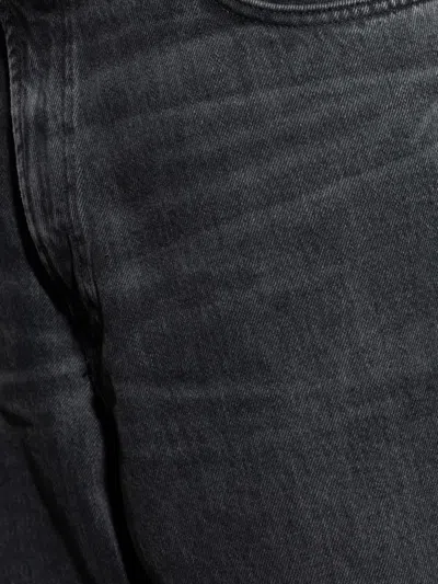 Samsoe & Samsoe Five-pocket Design Wide-leg Jeans In Black