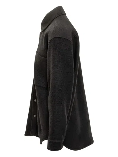 Amish Button-fastening Patch-pocket Shirt In Blue