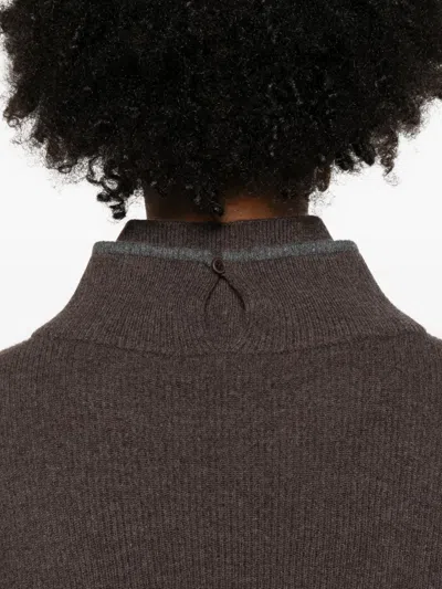 Brunello Cucinelli Cashmere Turtleneck Sweater In Brown