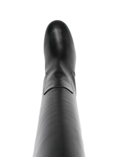 Via Roma 15 70mm Calf-leather Block-heel Knee-high Boots In Multi