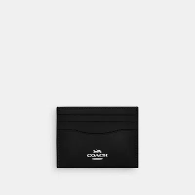 Coach Slim Id Card Case In Black