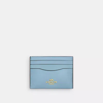 Coach Slim Id Card Case In Blue