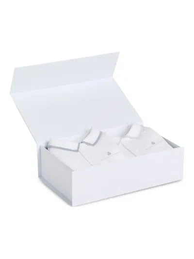 Brunello Cucinelli Polo-neck Bodysuit Set In White