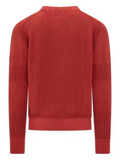 Kenzo Red Knitted Regular Sweaters In Red
