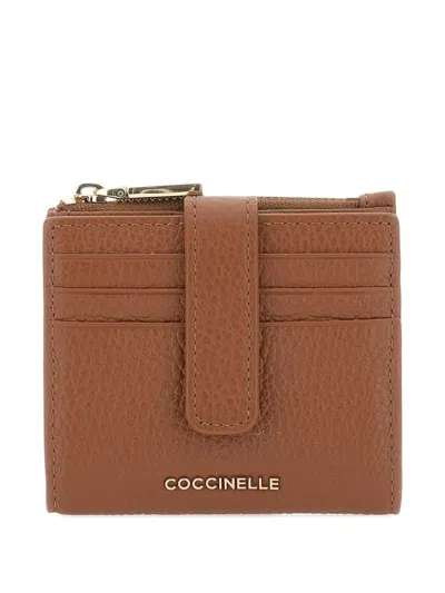 Coccinelle Leather Zip-fastening Wallet In Brown