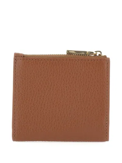 Coccinelle Leather Zip-fastening Wallet In Brown