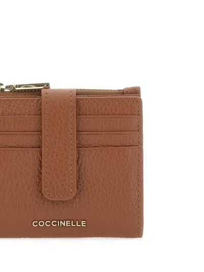 Coccinelle Leather Zip-fastening Wallet In Brown