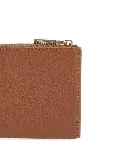 Coccinelle Leather Zip-fastening Wallet In Brown