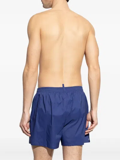 Dsquared2 Drawstring Swimming Trunks In Blue