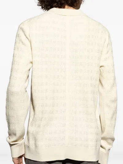 Rag & Bone Harvey Johnny Collar Relaxed Polo In White