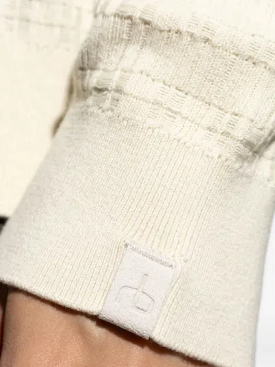 Rag & Bone Harvey Johnny Collar Relaxed Polo In White