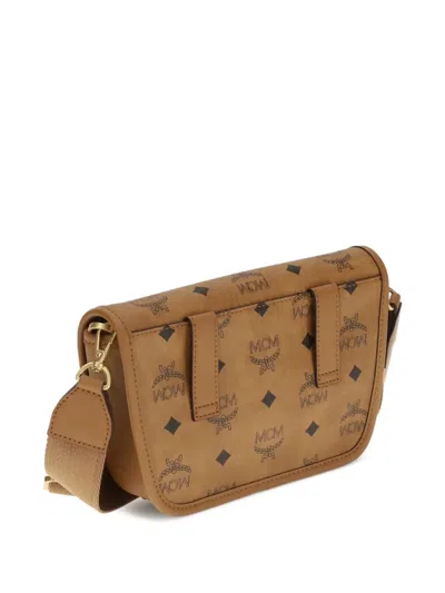 Mcm Aren Mini Shoulder Bag In Brown