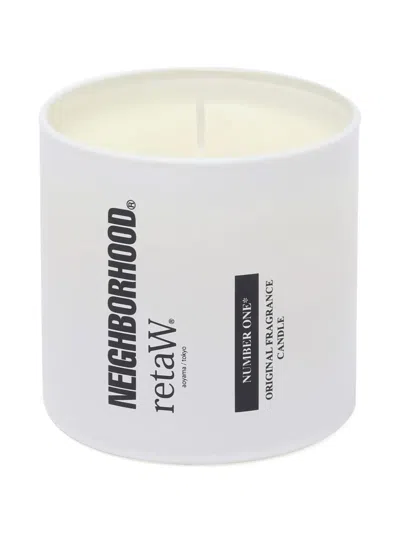Neighborhood X Retaw Number One Candle In White