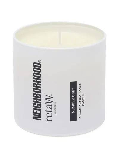 Neighborhood X Retaw Number One Candle In White