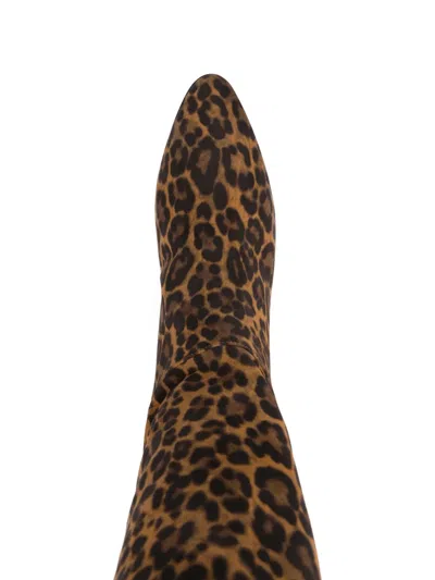 Gianvito Rossi 10mm Leopard-print Calf-leather Boots In Multi