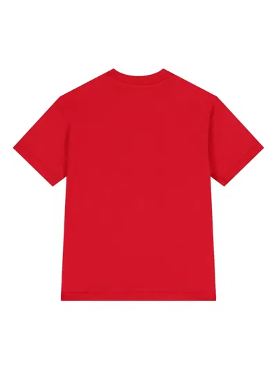 Msgm Logo-print T-shirt In Red