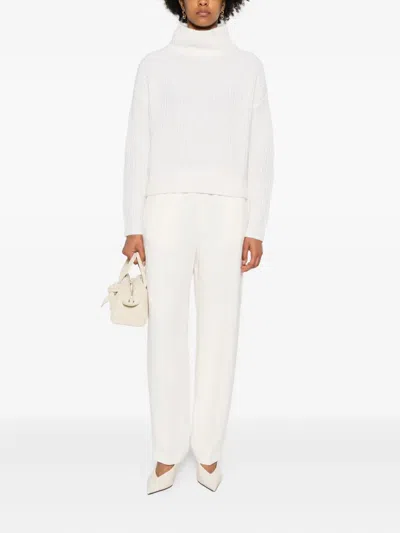 Fabiana Filippi Elasticated-waistband Trousers In White