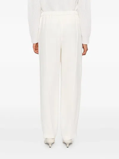 Fabiana Filippi Elasticated-waistband Trousers In White