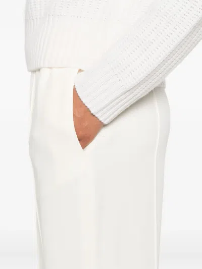 Fabiana Filippi Elasticated-waistband Trousers In White