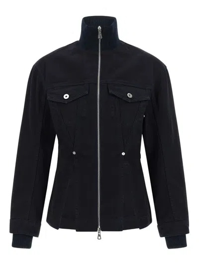 Jean Paul Gaultier 'the Slit Denim' Jacket In Black