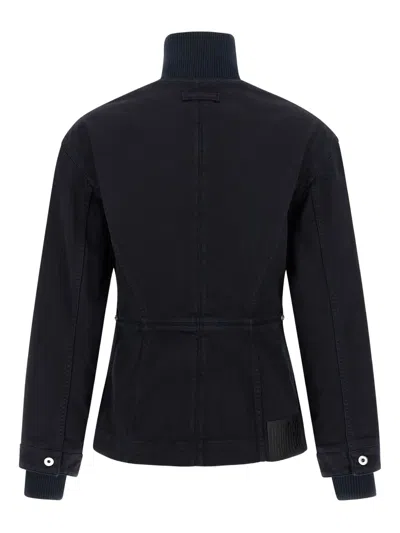 Jean Paul Gaultier 'the Slit Denim' Jacket In Black