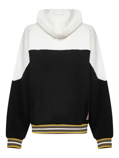 拼色拉链连帽衫