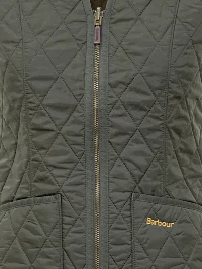 Barbour Green Betty Fleece Liner In Green