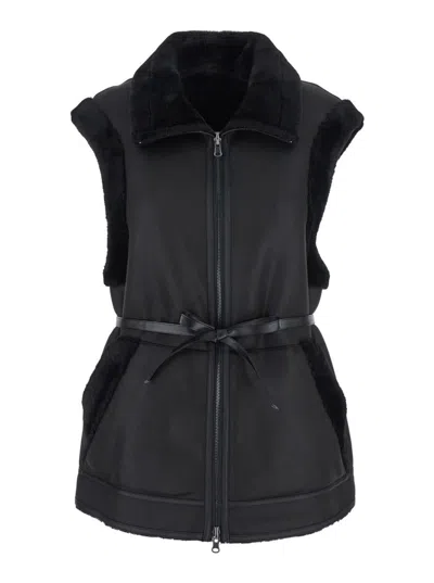 Urbancode Merino Look Bonded To Suedette In Black