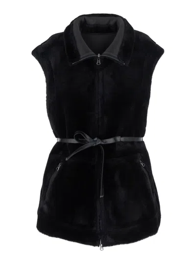 Urbancode Merino Look Bonded To Suedette In Black