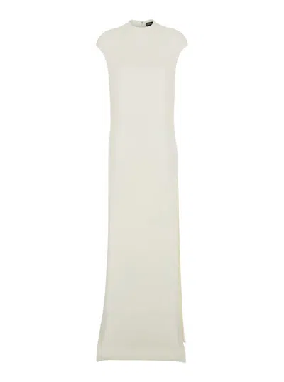 Tom Ford Sleeveless Round-neck Maxi Day Dress In White