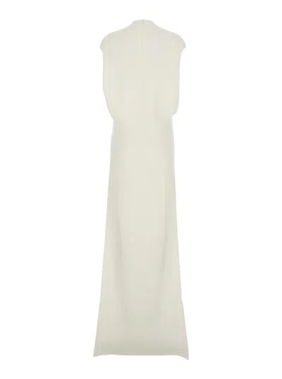 Tom Ford Sleeveless Round-neck Maxi Day Dress In White