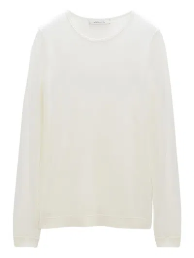 Dorothee Schumacher Crew-neck Cashmere Sweater In White