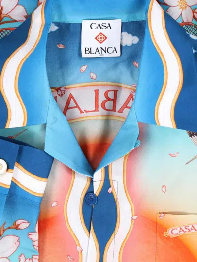 Casablanca Men's Tennis Club Shirt In Blue