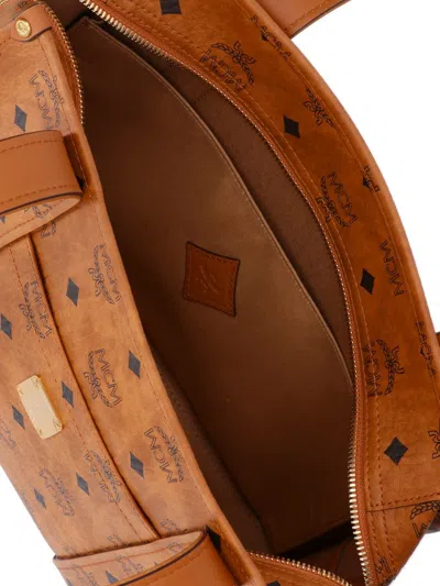 Mcm Aren Visetos School Tote In Brown