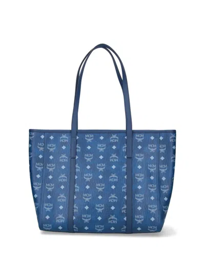 Mcm Liz Large Tote Bag In Blue