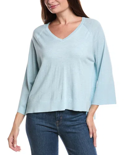 Forte Cashmere Easy Silk & Cashmere-blend Sweater In Multi