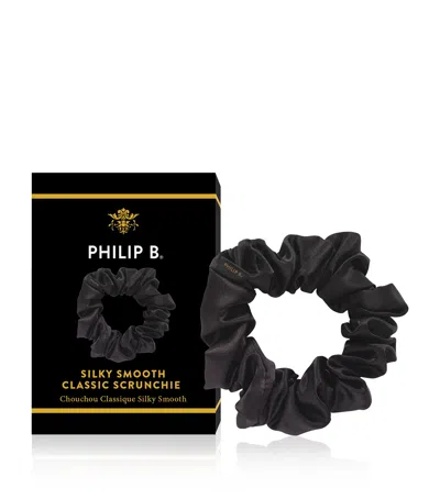 Philip B Silky Smooth Classic Scrunchie In Black