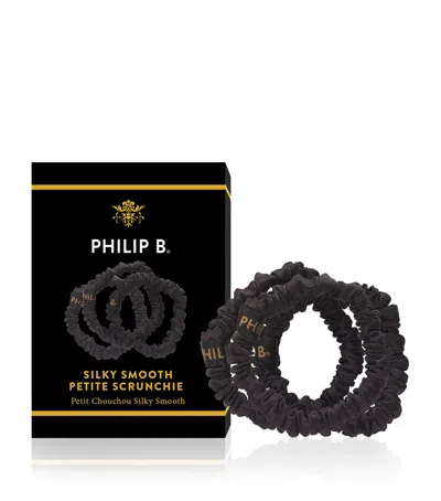 Philip B Silky Smooth Petite Scrunchie In Black